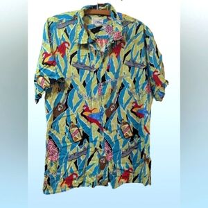 Vintage Reyn Spooner Hawaiian Shirt Mens XL Multi Margaritaville Jimmy Buffett
